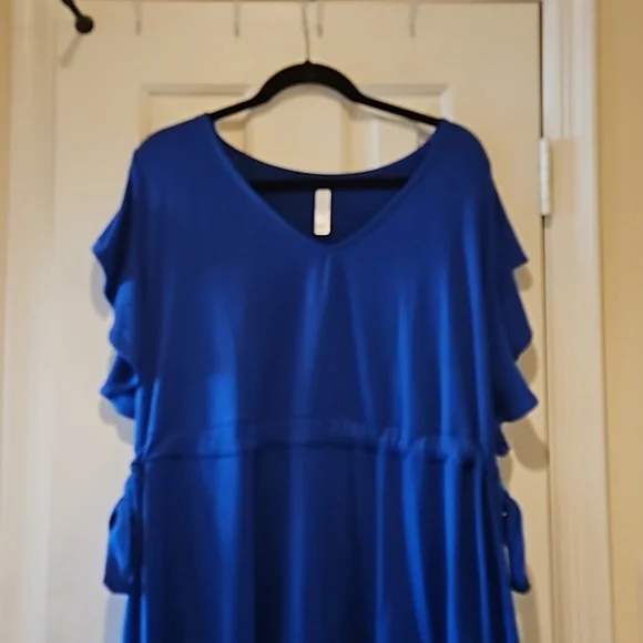 Lane Bryant Cacique Royal Blue Swim Cover-up in size 22/24 - Picture 4 of 10
